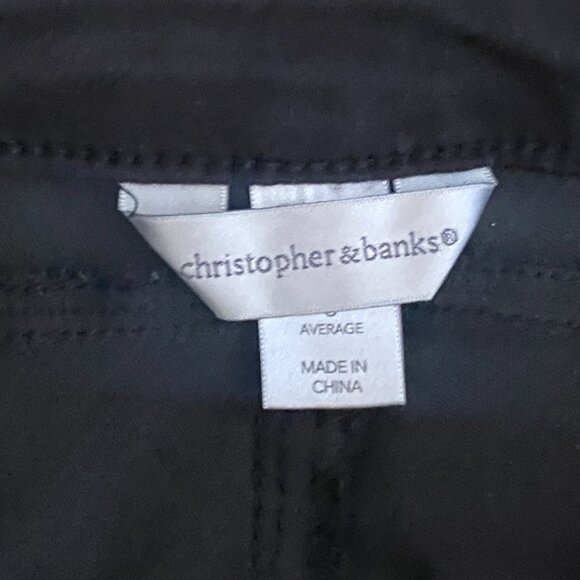 Christopher & Banks Womens Black Knee Length Shorts-Black-6-GUC - Picture 3 of 5